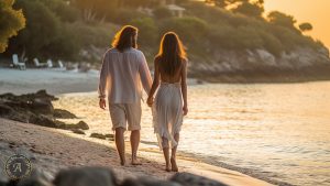 Idyllische Inselziele für unvergessliche Flitterwochen Paar Couple verliebt Strand Beach